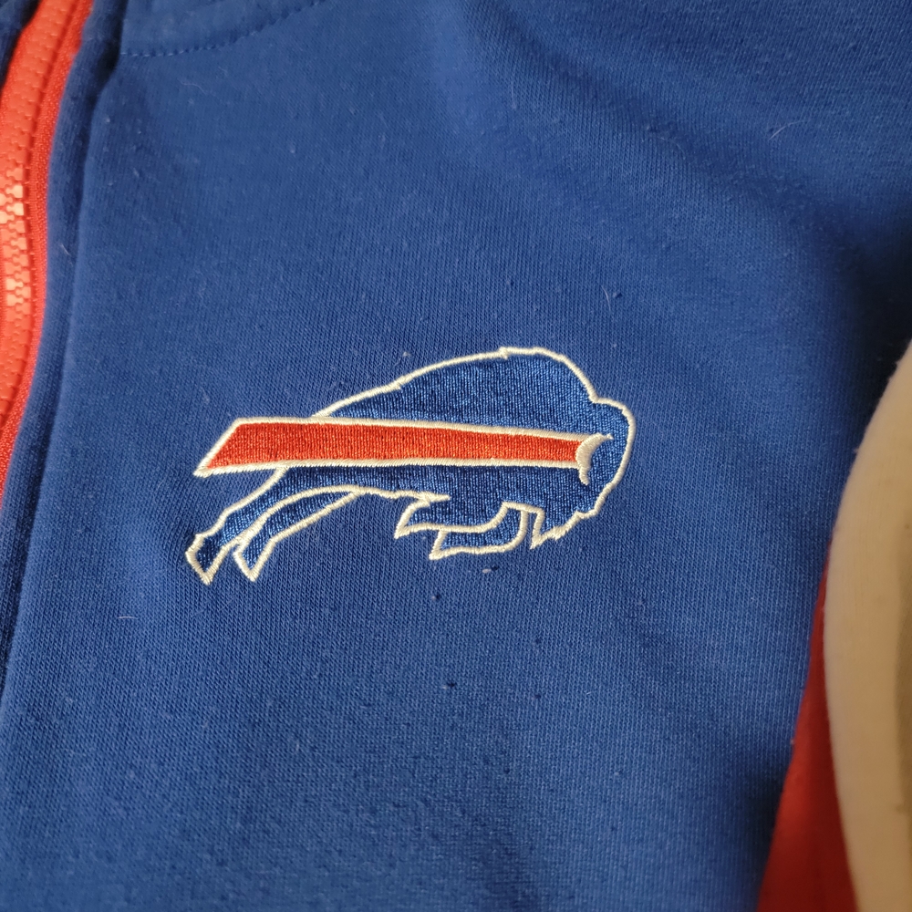Blue Jacket with Buffalo Logo